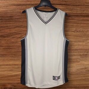 NBA Mens Blank Custom Fanatics‎ Basketball Jersey White Gray Black Small New